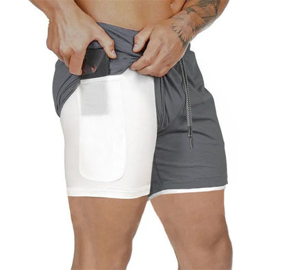 2-in-1 Heren Sportshort – Sneldrogend & Comfortabel!"**