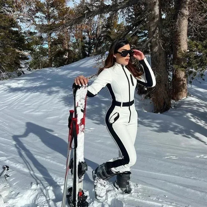 Waterdichte & Elegante Ski Jumpsuit voor Dames – Stijlvol en Functioneel!"**