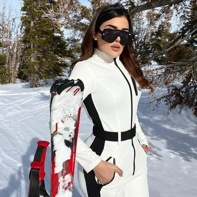 Waterdichte & Elegante Ski Jumpsuit voor Dames – Stijlvol en Functioneel!"**